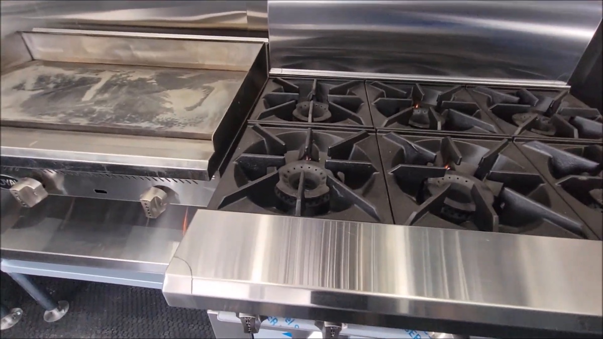 6-burner range cooktop